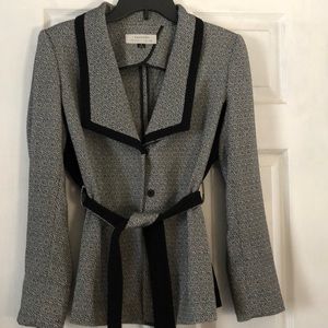 Tahari belted suit jacket- size 8